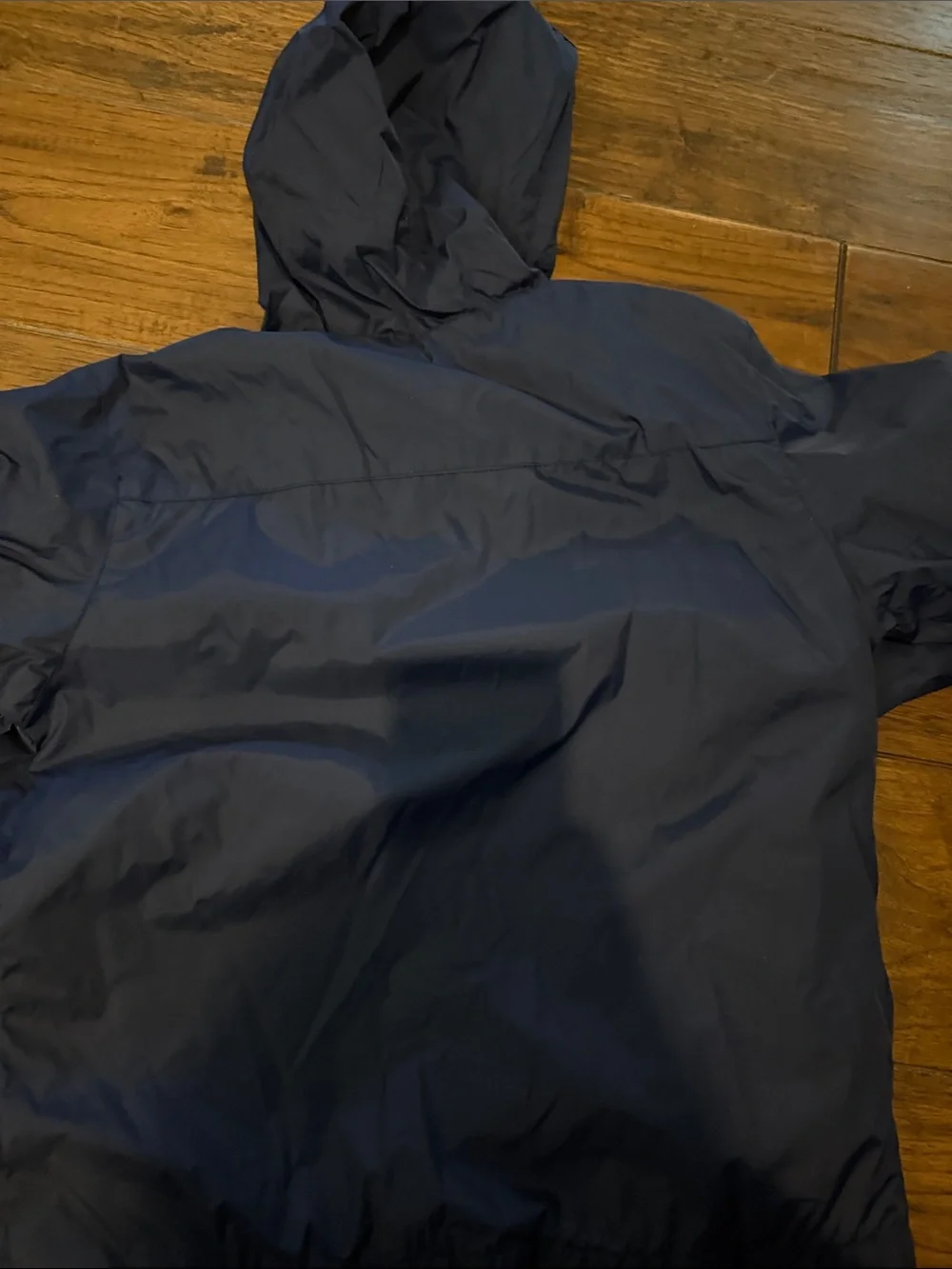 Children's Navy Rain Jacket with Teal Lining